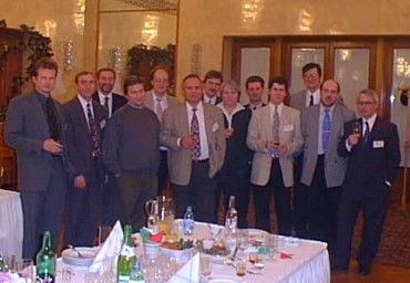 Мальком Пенн с российскими disti в 1997 г. встреча disti в Питере '97